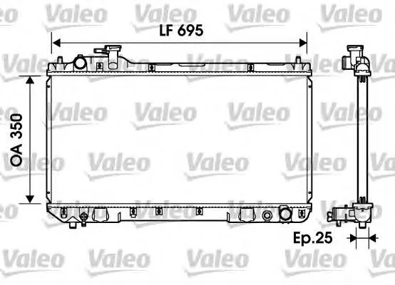 Радіатор 734216 VALEO