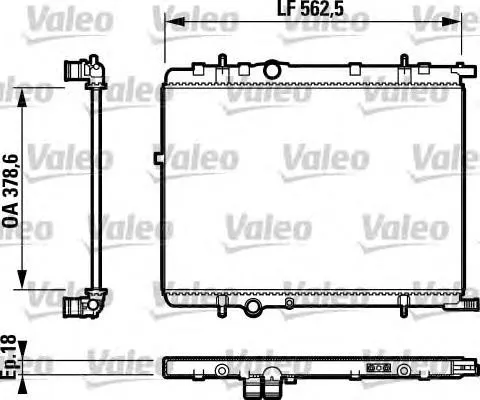 Радіатор 732890 VALEO