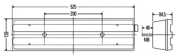 Задня права фара A0025449103 Mercedes