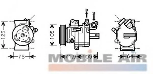 Компресор кондиціонера 883100H010R MSG Rebuilding
