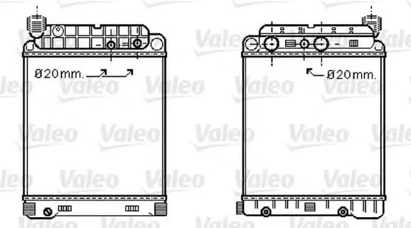 Радіатор 733416 VALEO
