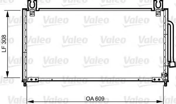 Радіатор кондиціонера 814257 VALEO