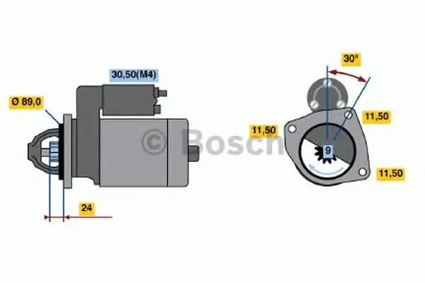 Стартер 0001369017 Bosch