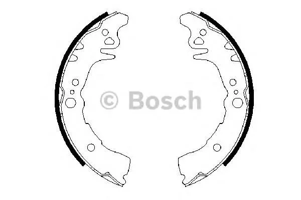 Колодки гальмові задні, барабанні 0986487689 Bosch