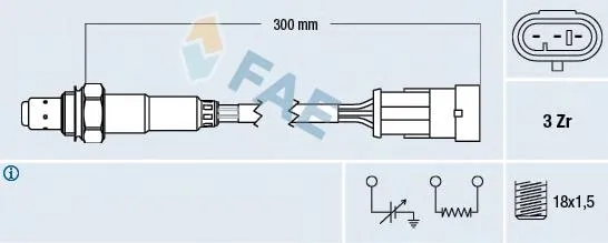 77121 FAE Датчик кисню