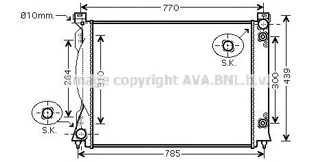 Радіатор AI2253 AVA