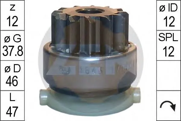 Бендикс стартера ZN1646 ZEN