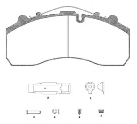Передні тормозні колодки JCA63720 Remsa