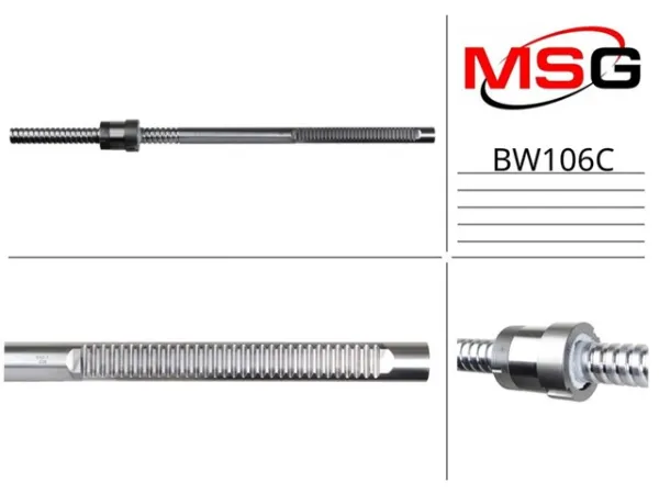 Вал/шток рульової рейки BW406NLR0C MSG