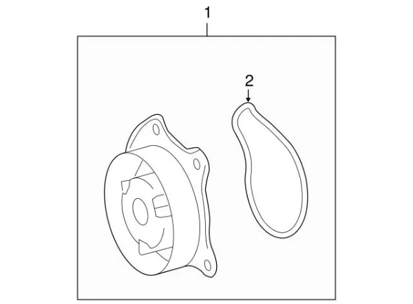 Прокладка водяної помпи на Toyota RAV4 IV A4