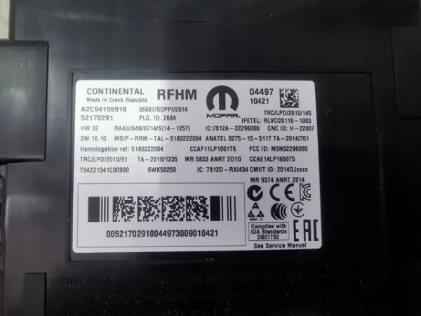  52170291 Fiat/Alfa/Lancia