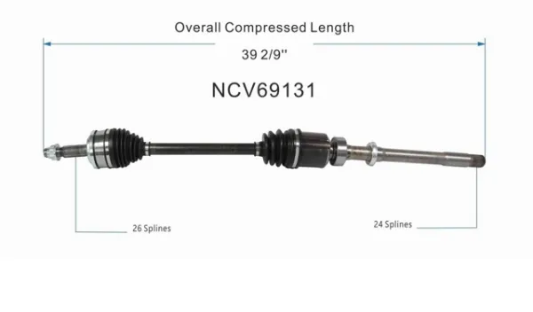 Піввісь права NCV69131 GSP