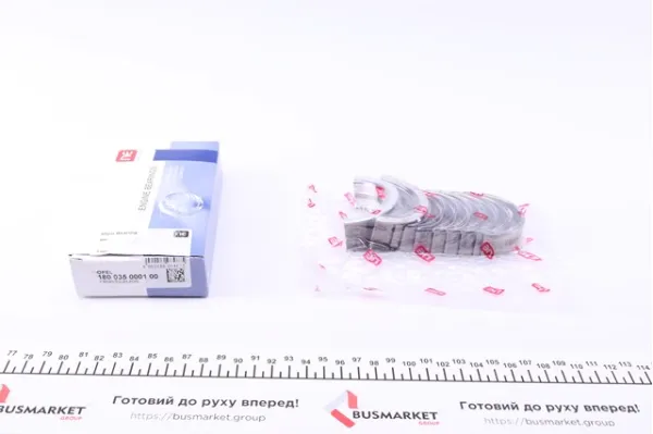 Вкладиші колінвала, корінні, комплект, стандарт (STD) 180035000100 NE/NPR