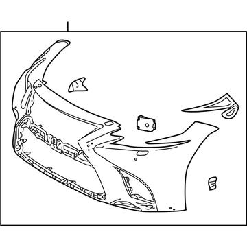 Передній бампер 521195C917 Toyota