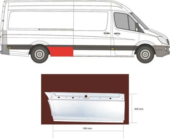 Боковина кузова права 3547562 Klokkerholm