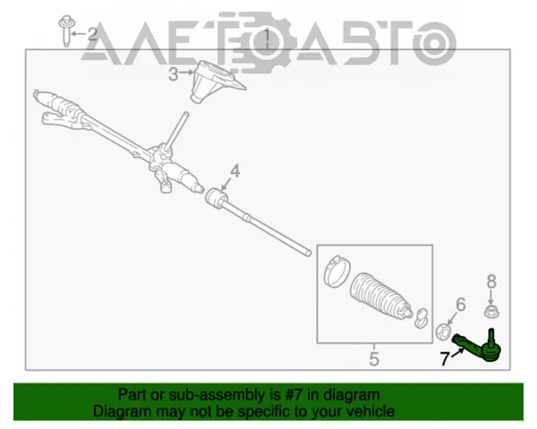 Рульовий наконечник CEF81R CTR