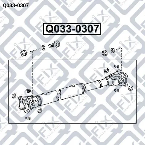 Кардан передній Q0330307 Q-fix