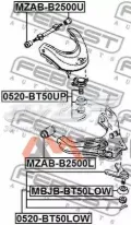 Пильник опори кульової нижній FORD 1454899