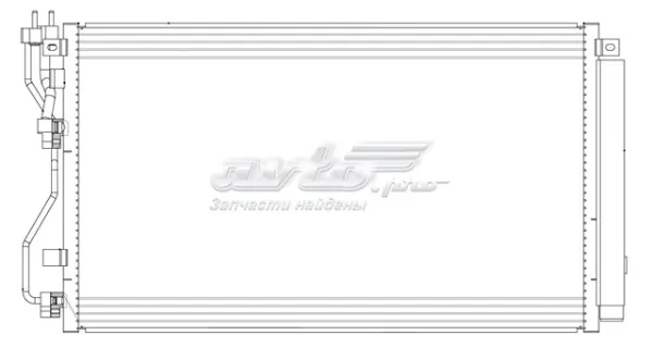 Радіатор кондиціонера LRAC08120 Luzar