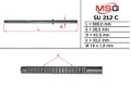 Вал/шток рульової рейки MS GROUP SU212C
