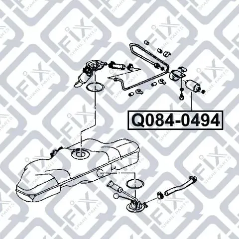 Паливний фільтр Q0840494 Q-fix