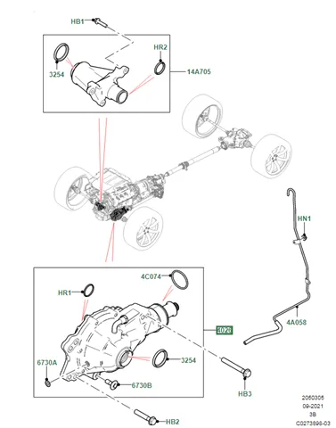 Редуктор передній LR096016 Land Rover