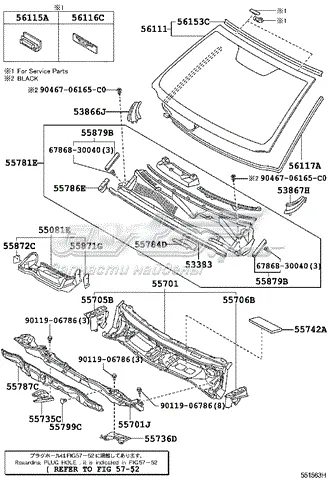 Лобове скло 5610142131 Toyota