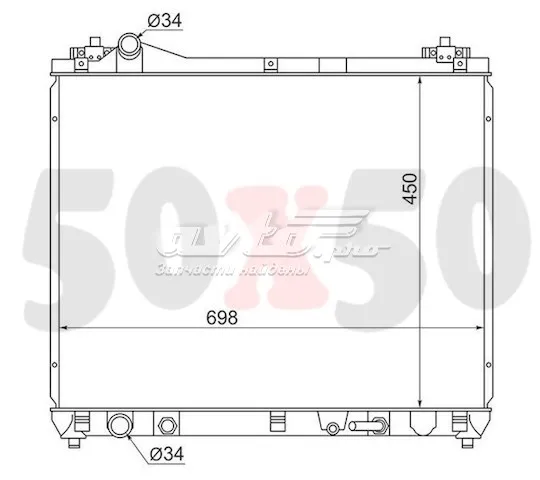 Радіатор SK0006J20A SAT