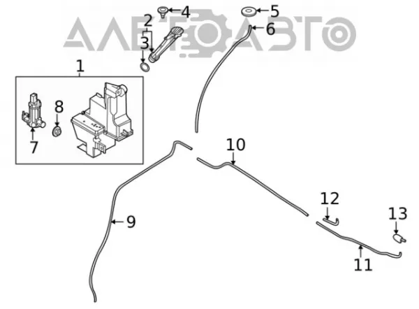 Горловина бачка омивача 289156RR0A Nissan/Infiniti