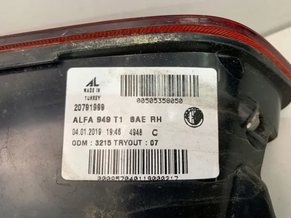 Ліхтар задній правий, зовнішній 50535805 Fiat/Alfa/Lancia