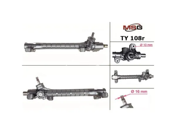 Рульова рейка TY108R MSG Rebuilding
