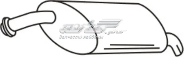 Глушник, задня частина 172677 Peugeot/Citroen