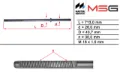 Вал/шток рульової рейки MS GROUP HY234C