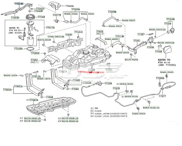 Паливний бак Toyota Hilux KUN25