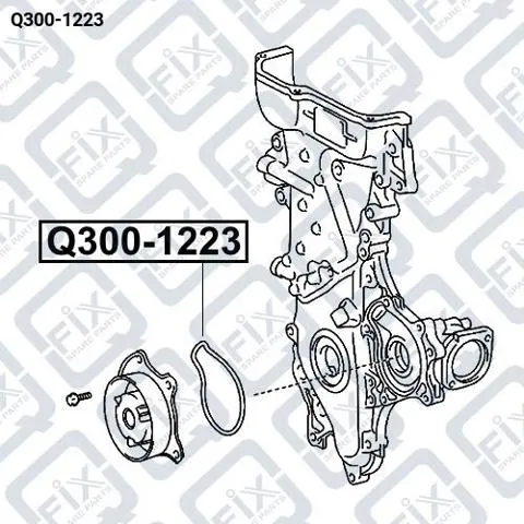 Прокладка водяної помпи на Toyota RAV4 IV A4