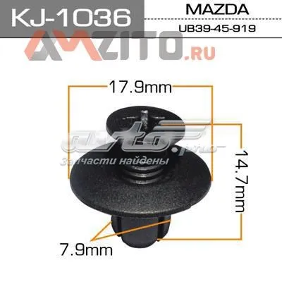 Пістон (кліп) кріплення бампера, переднього KJ1036 Masuma