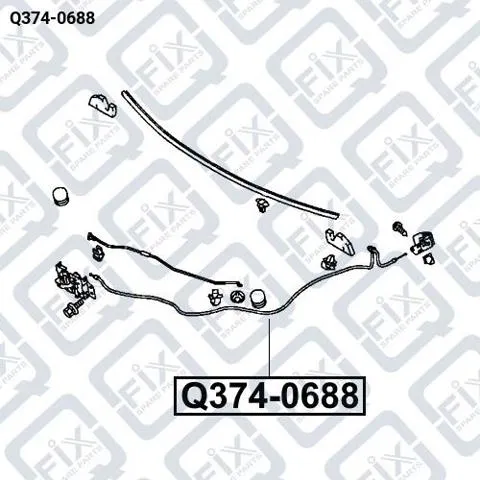 Трос капота Q3740688 Q-fix