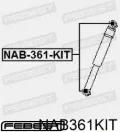 Задні втулки амортізатора FEBEST NAB361KIT