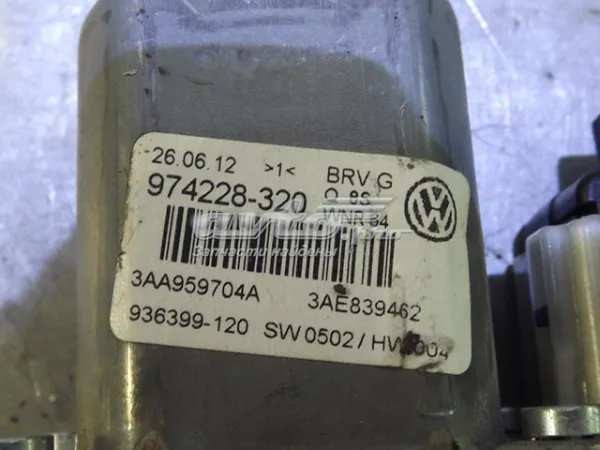 Двигун склопідіймача двері передньої, правої 3AA959704B VAG