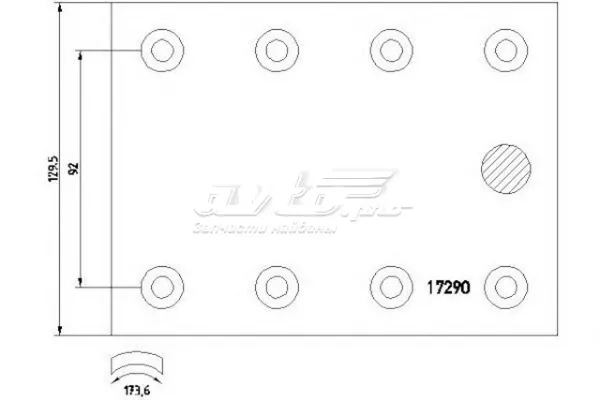 Накладка гальмівна задня (TRUCK) RL203200A8 Fomar Roulunds