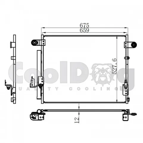 Радіатор кондиціонера CLD4049 Cooldog