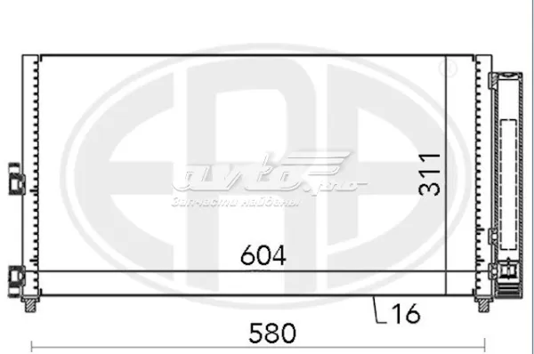 Радіатор кондиціонера 51804892 Fiat/Alfa/Lancia