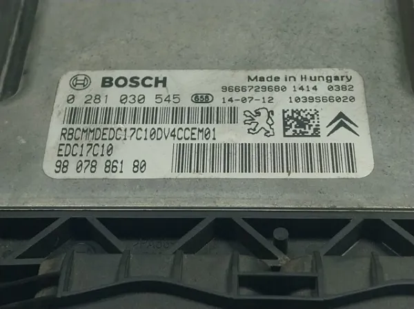 Електронний блок керування двигуном Peugeot 208 I