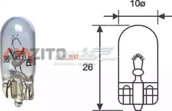Лампочка плафону освітлення салону/кабіни 2051900000 Magneti Marelli