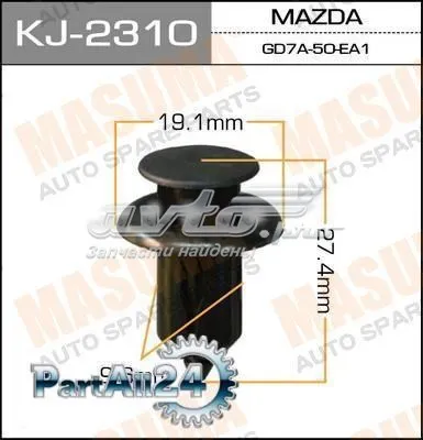 Пістон (кліп) кріплення бампера, переднього KJ2310 Masuma