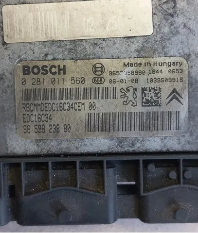 Електронний блок керування двигуном 0281011560 Peugeot/Citroen