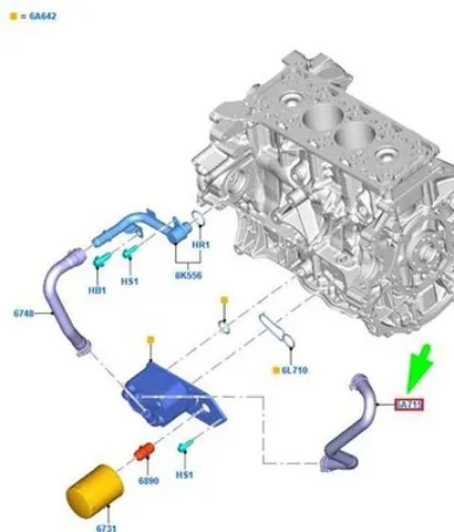  GK3Q8B451AB Ford