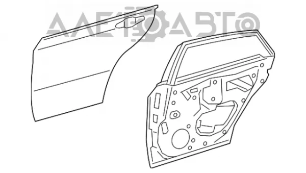Двері задні, праві 6700307040 Toyota