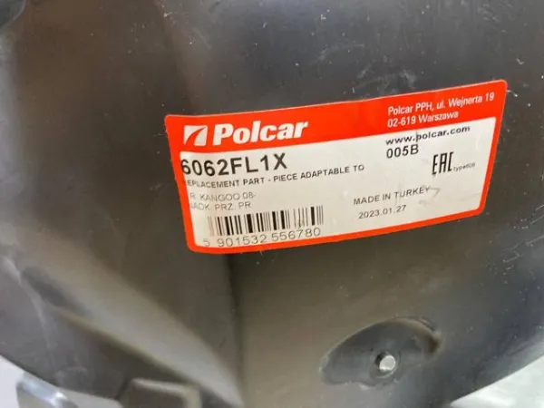Підкрилок переднього крила, правий передній 6062FP1X Polcar