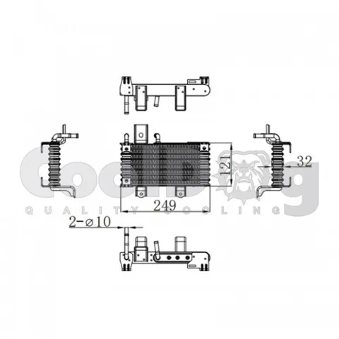 Радіатор охолодження, АКПП CLD8105 Cooldog